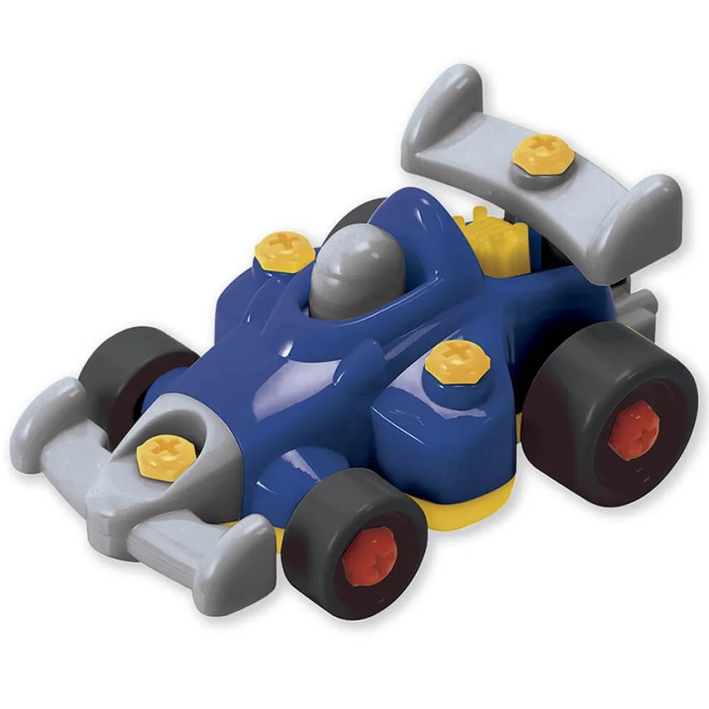 EUREKAKIDS Conjunto para construir 3 vehículos con un destornillador eléctrico