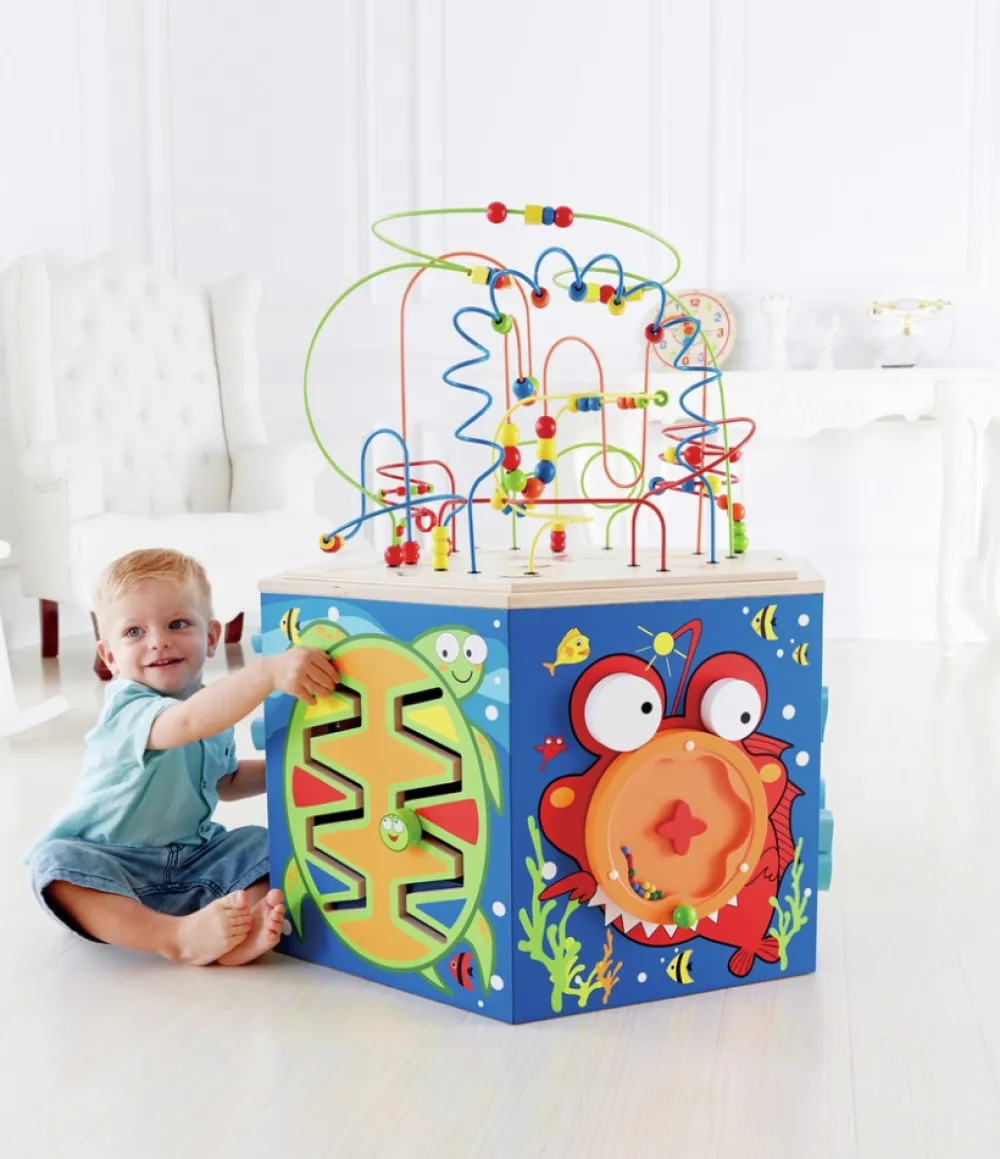 HAPE Cubo Actividades Océano de madera