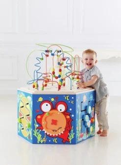 HAPE Cubo Actividades Océano de madera