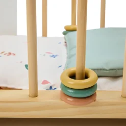 EUREKAKIDS Cuna mecedora de madera