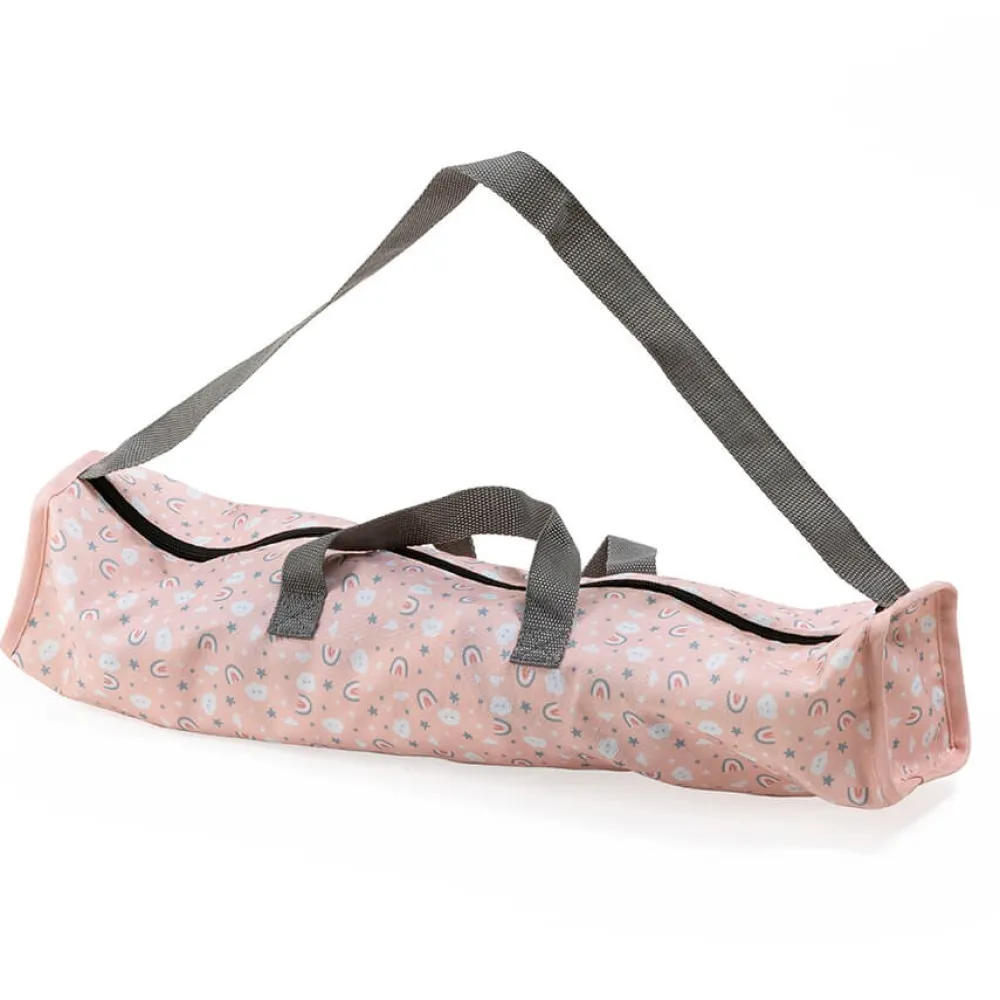 EUREKAKIDS Cuna plegable de viaje Rainbow