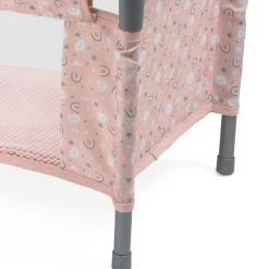 EUREKAKIDS Cuna plegable de viaje Rainbow