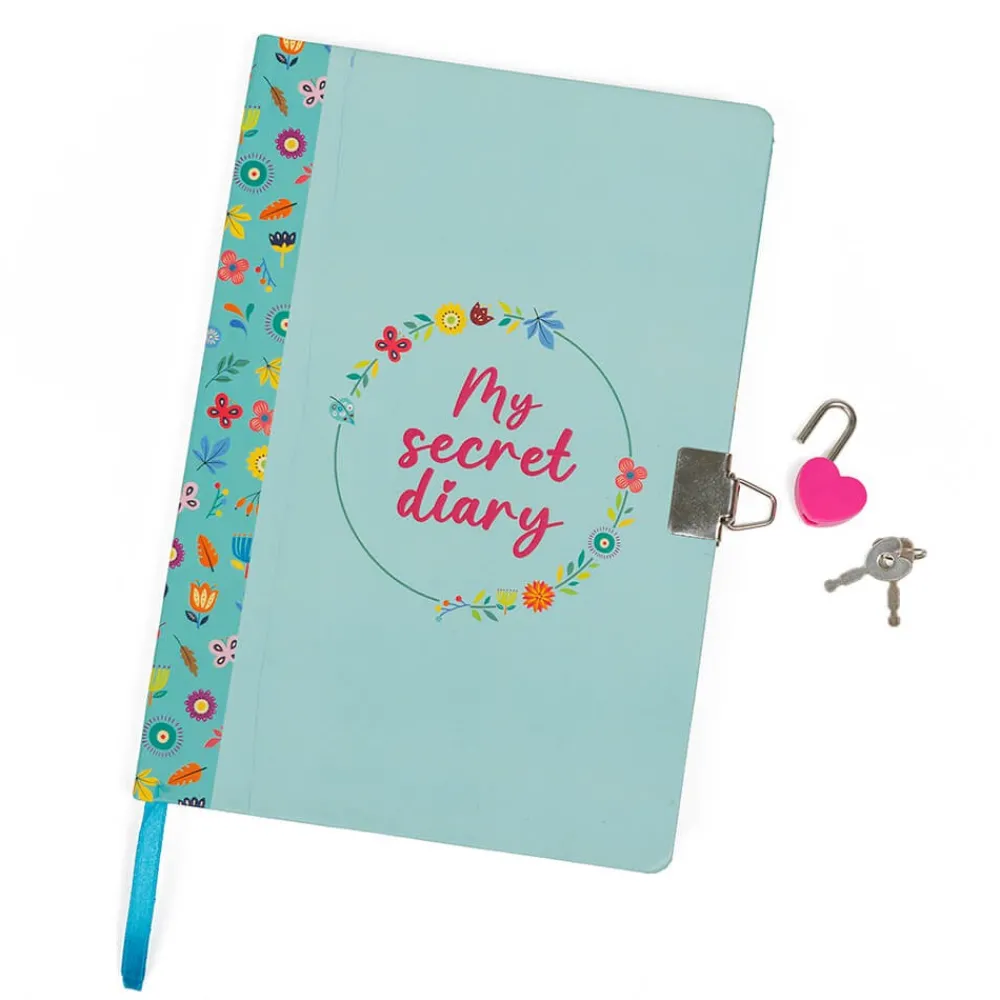 EUREKAKIDS Diario secreto con candado y 2 llaves