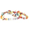 EUREKAKIDS Dominó dinámico de madera para construir circuitos - 107 piezas