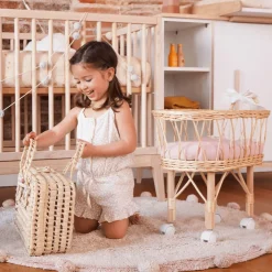 WOOKIDS Edredón- Almohada Muñeca Bobble- Rosa