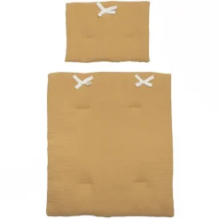 WOOKIDS Edredón- Almohada Muñeca Bobble- Mostaza