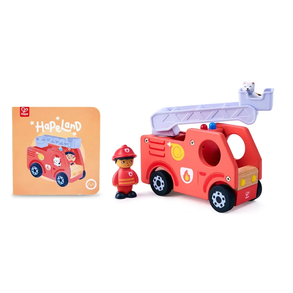 HAPE El camión de bomberos rugiente - Colección land