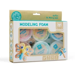 EUREKAKIDS Espuma para modelar de 6 colores