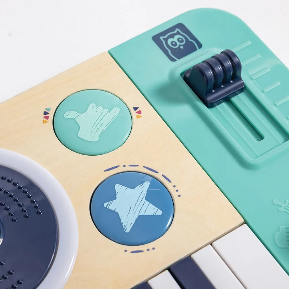 EUREKAKIDS Estudio de DJ portátil con luces y sonidos - DJ Mix & Spin