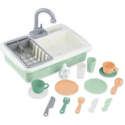EUREKAKIDS Fregadero de cocina con grifo motorizado