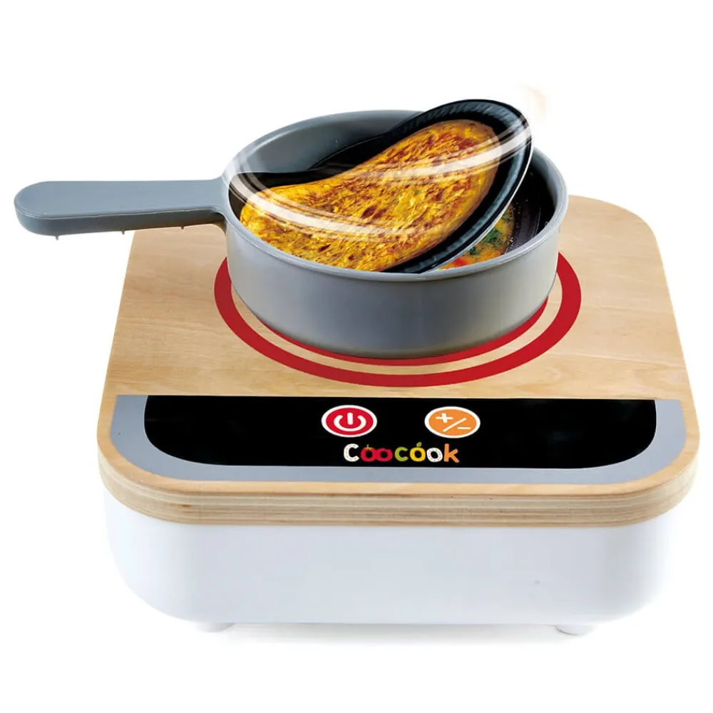 EUREKAKIDS Freidora de juguete realista con ventilador