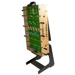 EUREKAKIDS Futbolín y billar plegable 2 en 1