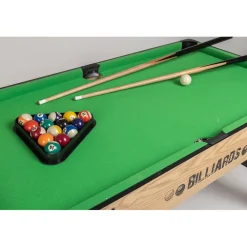 EUREKAKIDS Futbolín y billar plegable 2 en 1