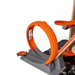 EUREKAKIDS Garaje de madera para coches de carreras