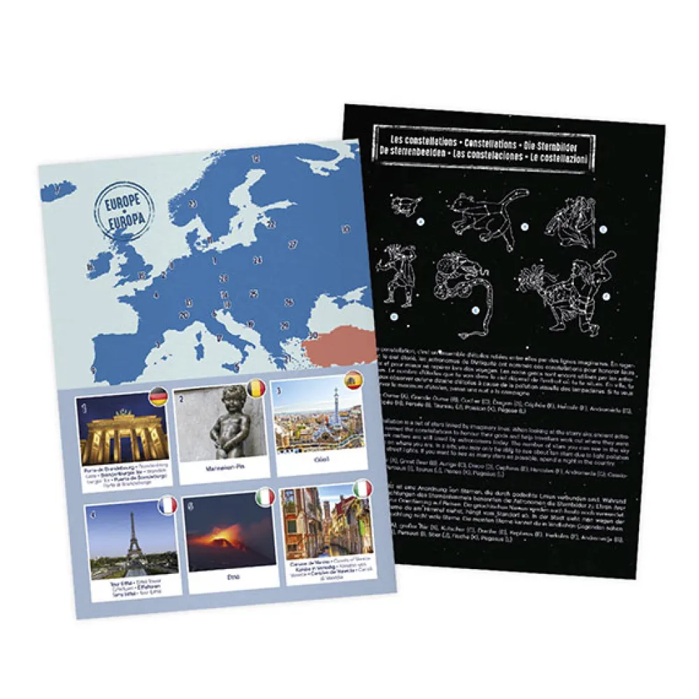 BUKI Globo terráqueo día y noche español