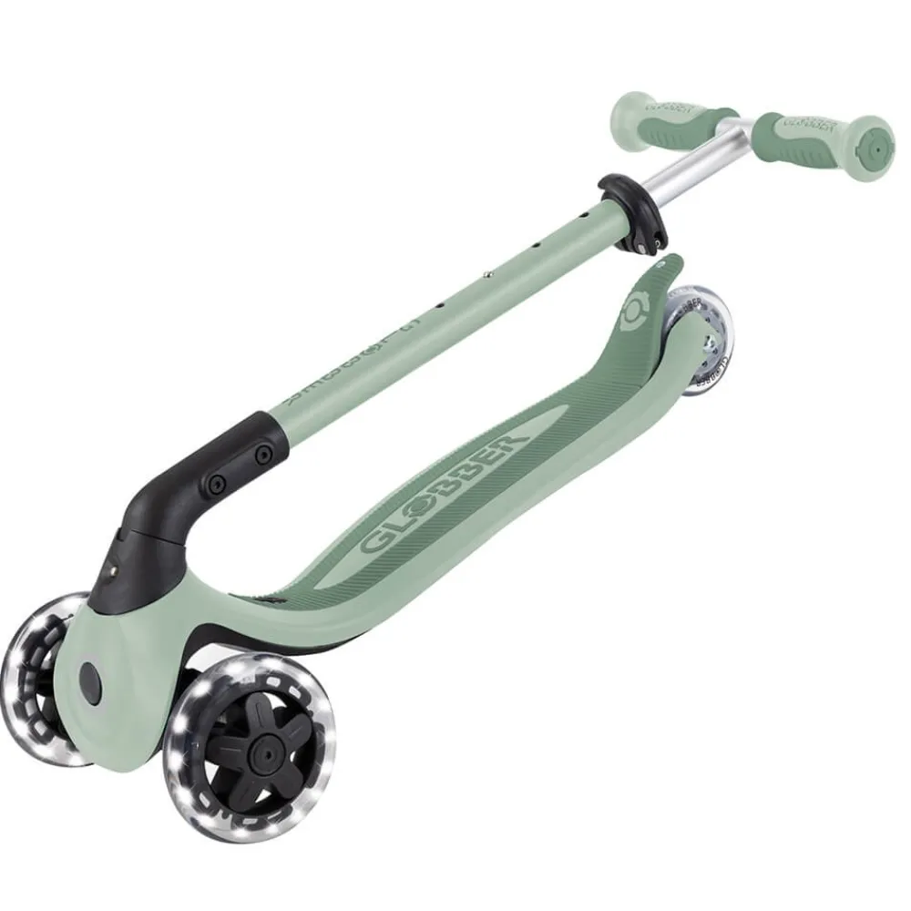 GLOBBER Go Up Baby Lights 360 – Patinete Evolutivo con Luces (Sage/Oliva)