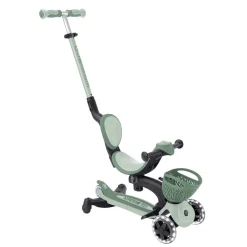 GLOBBER Go Up Baby Lights 360 – Patinete Evolutivo con Luces (Sage/Oliva)