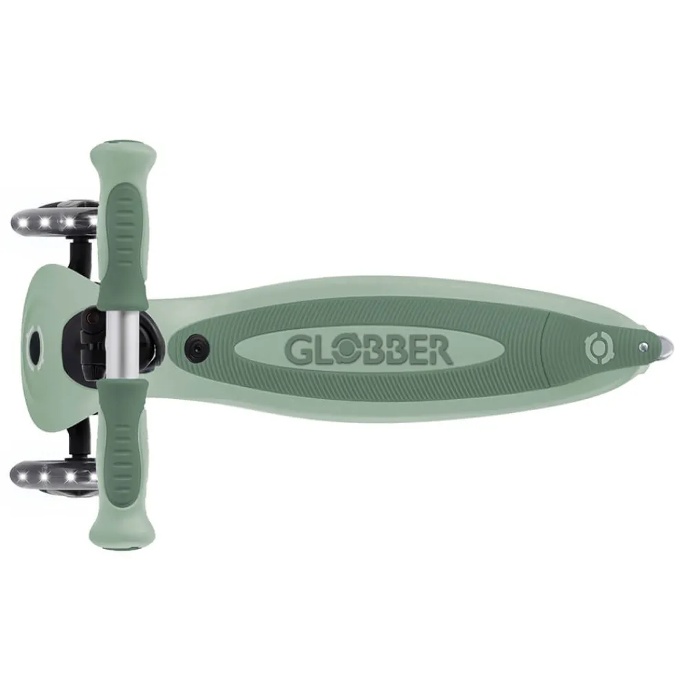 GLOBBER Go Up Baby Lights 360 – Patinete Evolutivo con Luces (Sage/Oliva)