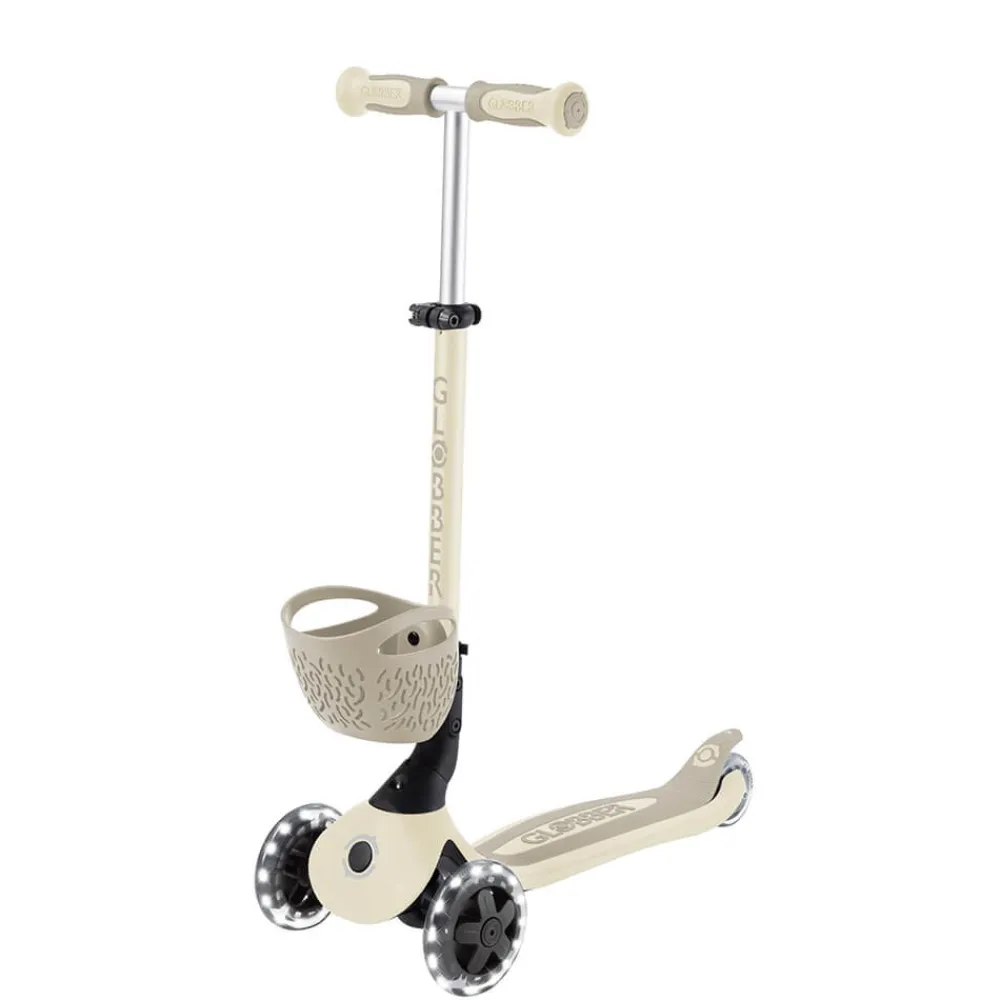GLOBBER Go Up Baby Lights 360 – Patinete Evolutivo con Luces (Taupe)