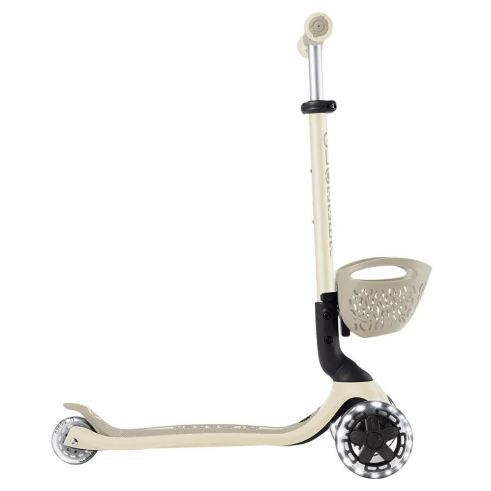 GLOBBER Go Up Baby Lights 360 – Patinete Evolutivo con Luces (Taupe)