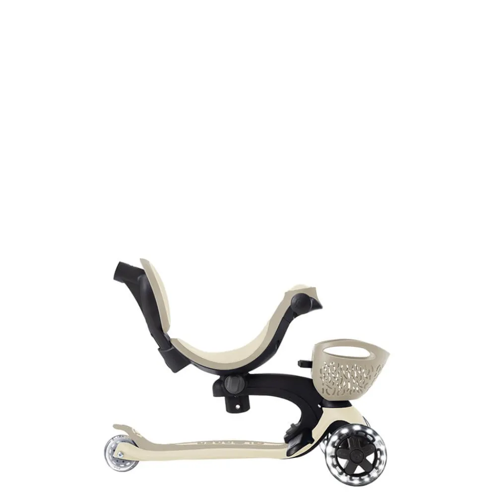 GLOBBER Go Up Baby Lights 360 – Patinete Evolutivo con Luces (Taupe)