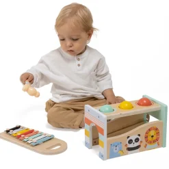 EUREKAKIDS Golpea pelotas y xilófono 2 en 1 Wild