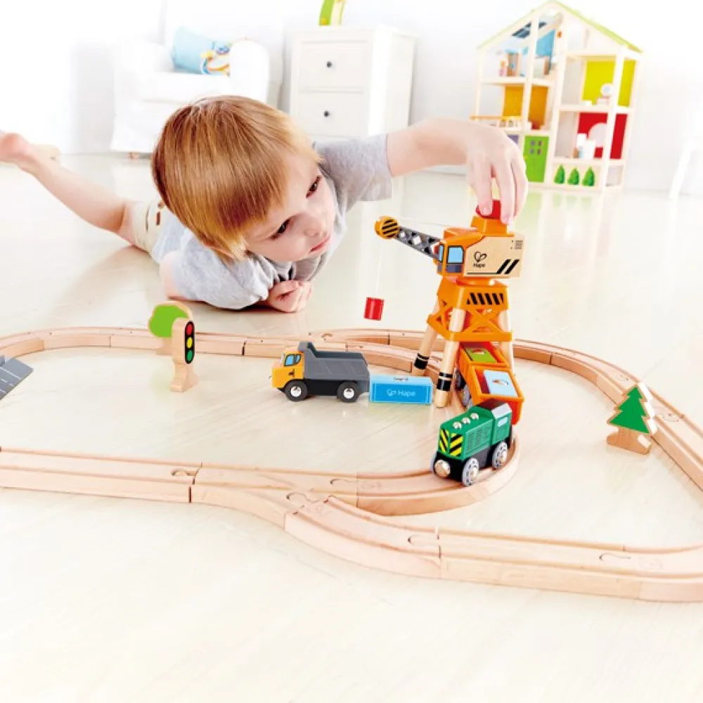 HAPE Grúa grande con camión de carga