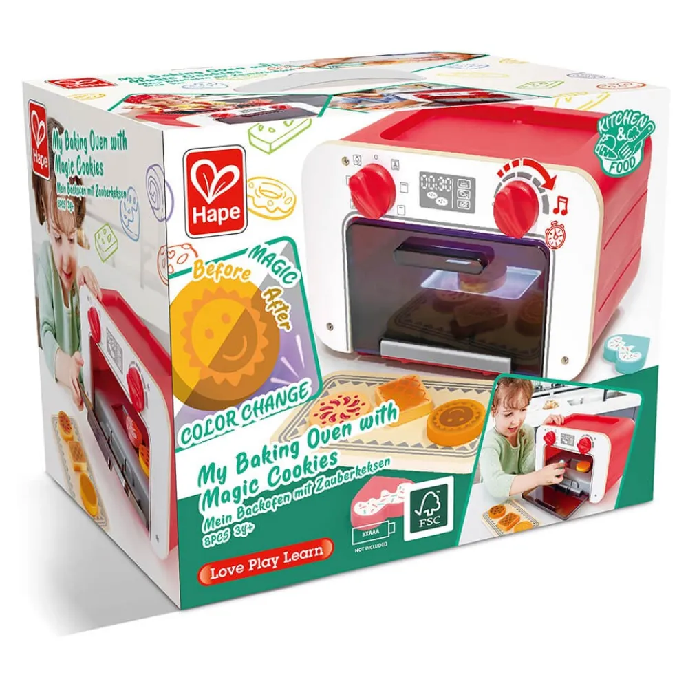 HAPE Horno de juguete con bandeja y galletas mágicas – My Baking Oven