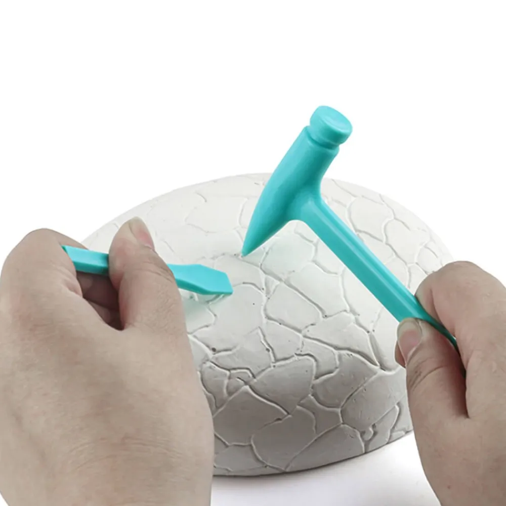 EUREKAKIDS Huevo de dinosaurio brillante para excavar