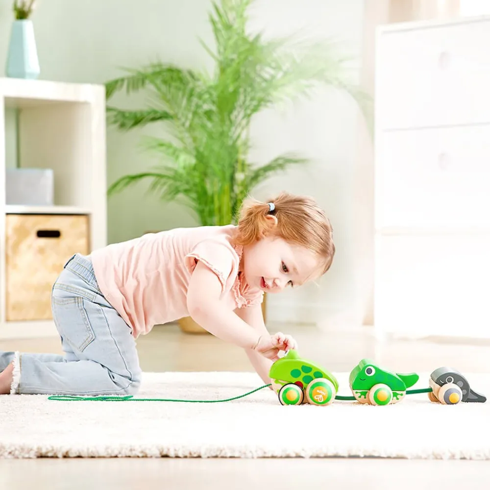 HAPE Juego Arrastre Familía de Ranas