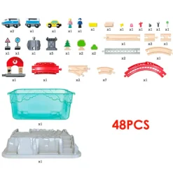 HAPE Juego de bloques de construcción Tren urbano