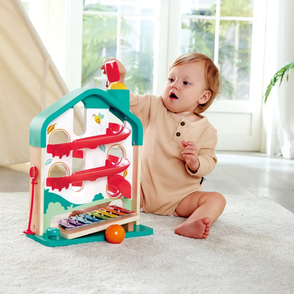 HAPE Juego de Bolas Rodantes y Xilófono en Forma de Casa