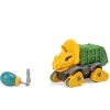 EUREKAKIDS Juego de construcción camión volquete dinosaurio – Green Dino