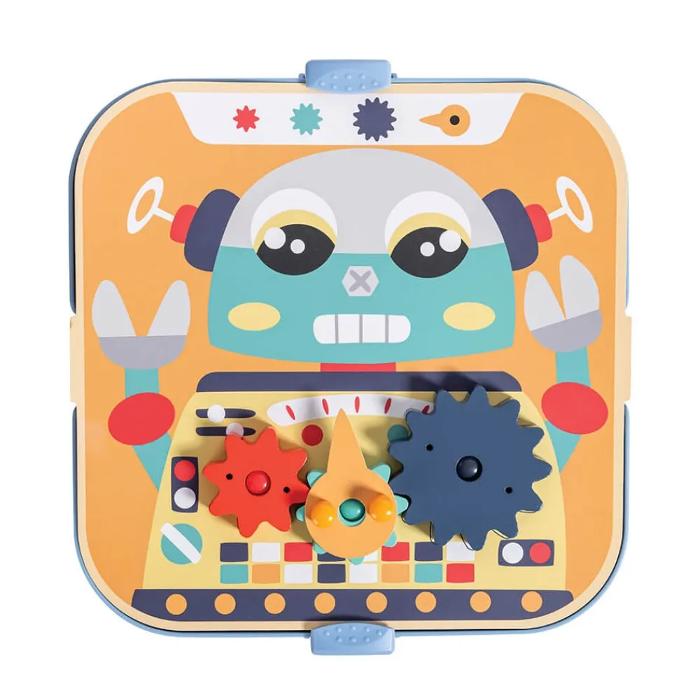 EUREKAKIDS Juego de engranajes con clavijas y formas de cartón - Dynamics Gears