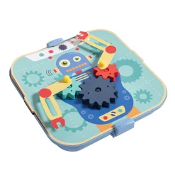 EUREKAKIDS Juego de engranajes con clavijas y formas de cartón - Dynamics Gears