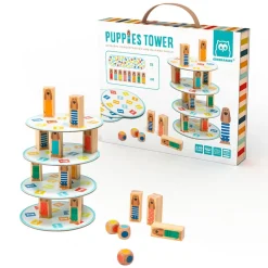 EUREKAKIDS Juego de estrategia Puppies Tower