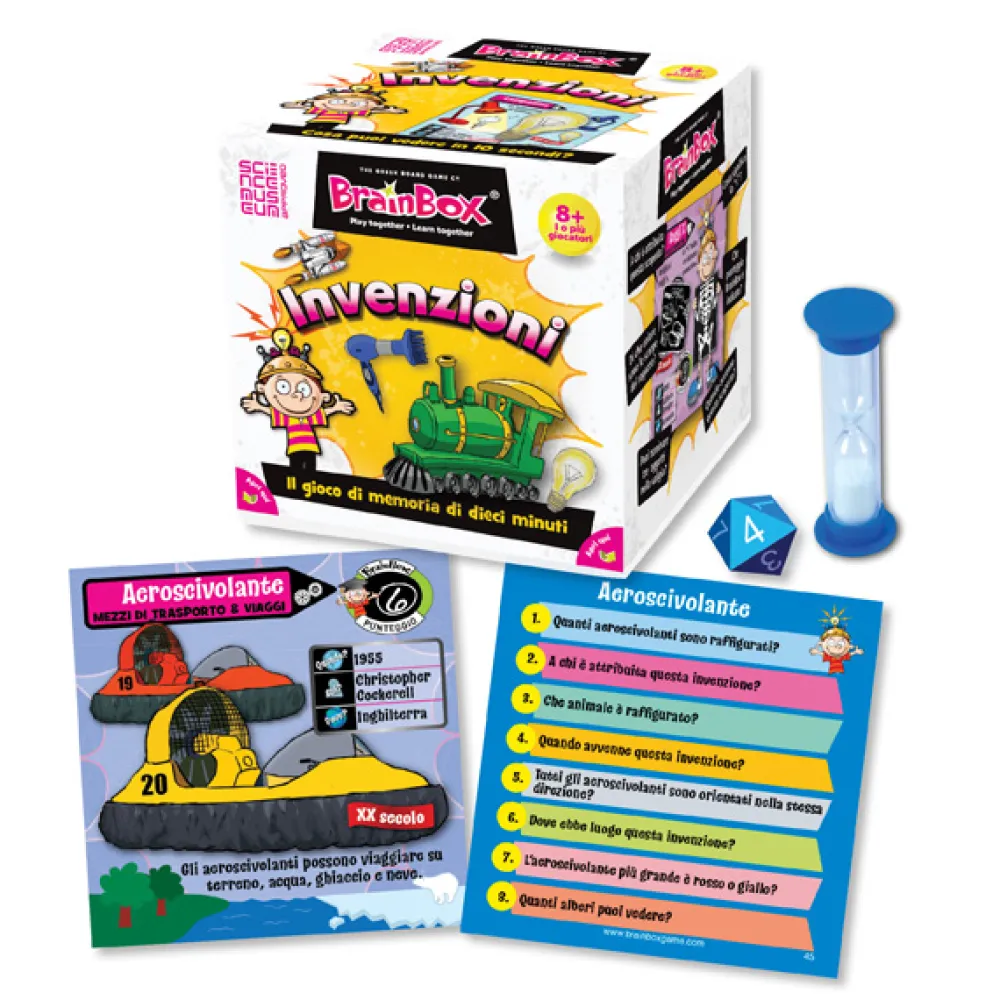 BRAINBOX Juego de memoria inventos italiano