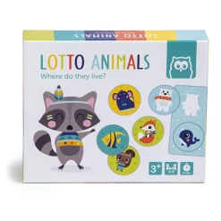 EUREKAKIDS Juego de mesa Lotto animals