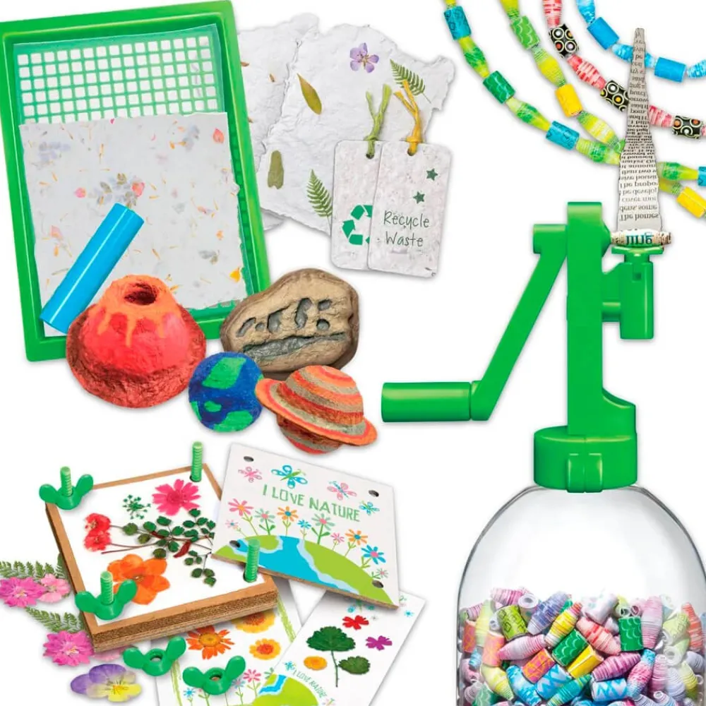 4M Juegos creativos con papel reciclado – Eco Steam Green Paper