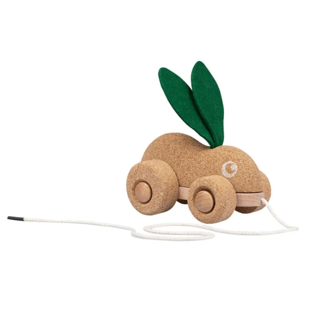 KORKO Juguete arrastrable de corcho - Conejo