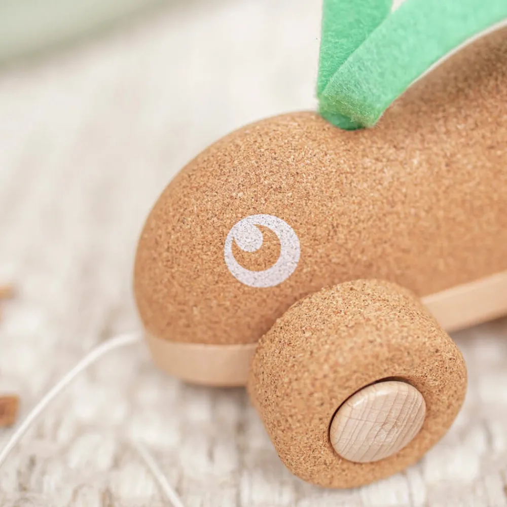 KORKO Juguete arrastrable de corcho - Conejo