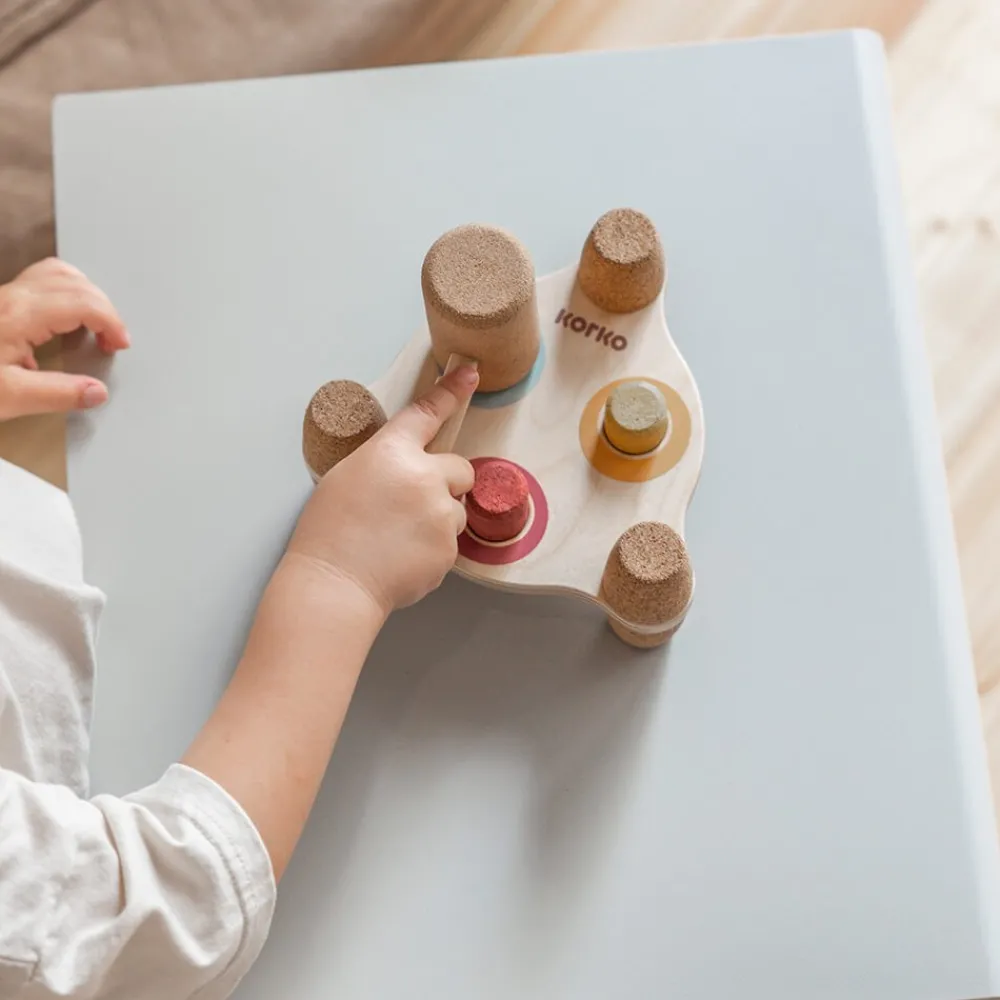 KORKO Juguete de corcho para golpear - Arcoíris