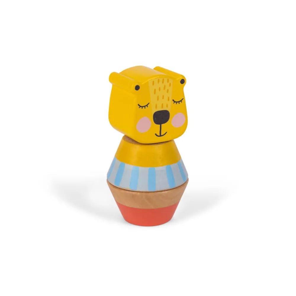 EUREKAKIDS Juguete enroscable de madera - Oso