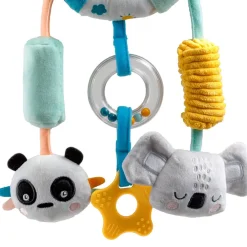 EUREKAKIDS Juguete para colgar y sonajero con más de 10 estímulos sensoriales - Cucu