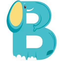 EUREKAKIDS Letra de madera B animales