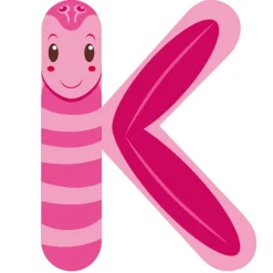 EUREKAKIDS Letra de madera K Animales