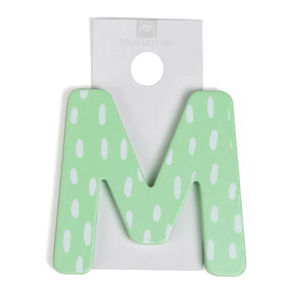 EUREKAKIDS Letra decorativa adhesiva de madera M