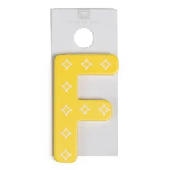 EUREKAKIDS Letra decorativa adhesiva de madera F