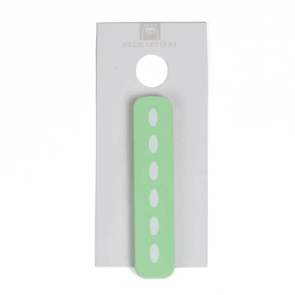 EUREKAKIDS Letra decorativa adhesiva de madera I