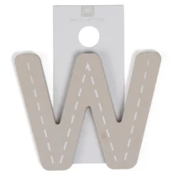 EUREKAKIDS Letra decorativa adhesiva de madera W